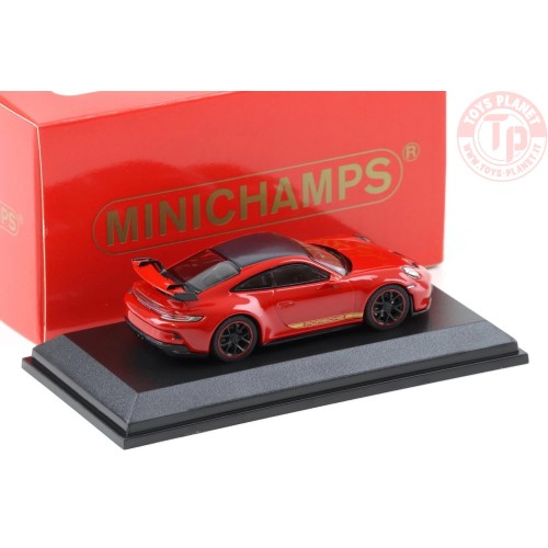 1/64 Porsche 911 992 GT3 Coupè tetto rosso/carbonio MINICHAMPS 643061010 MINICHAMPS 1:64