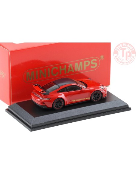 1/64 Porsche 911 992 GT3 Coupè tetto rosso/carbonio MINICHAMPS 643061010 MINICHAMPS 1:64