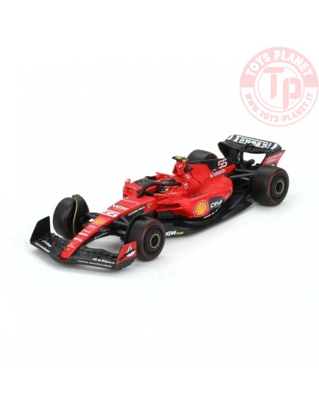 1:64 Ferrari SF23 N55 C. Sainz 2023 Bahrain GP F1 BBRFER64015 BBR MODELS 1:64