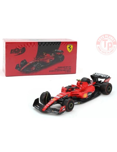 1:64 Ferrari SF23 N55 C. Sainz 2023 Bahrain GP F1 BBRFER64015 BBR MODELS 1:64