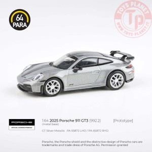 1/64 2025 Porsche 911 GT3 (992.2), GT argento PA55872 PARA64
