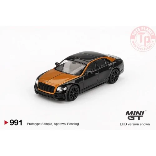 BENTLEY FLYING SPUR ORANGE FLAME - ONYX 2024 1:64 MGT00991-L Mini Gt