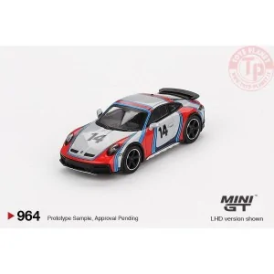 PORSCHE 911 (992) DAKAR ICE GREY METALLIC RALLY TRIBUTE 2024 1:64 MGT00964-L MINI GT