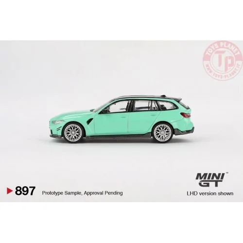 BMW M3 TOURING (G81) M PERFORMANCE MINT GREEN 2022 1:64 MGT00897-L MINI GT