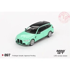 BMW M3 TOURING (G81) M PERFORMANCE MINT GREEN 2022 1:64 MGT00897-L MINI GT