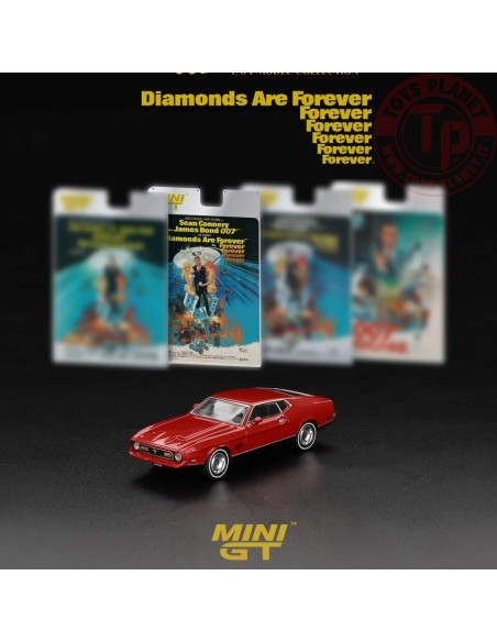 1/64 Ford Mustang Mach 1 007 Series Diamonds Are Forever 1971 English Blister MGT00905-007E MINI GT
