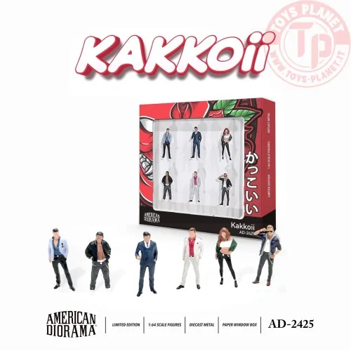 1:64 Figure Set: Kakkoii AD-2425 AMERICAN DIORAMA
