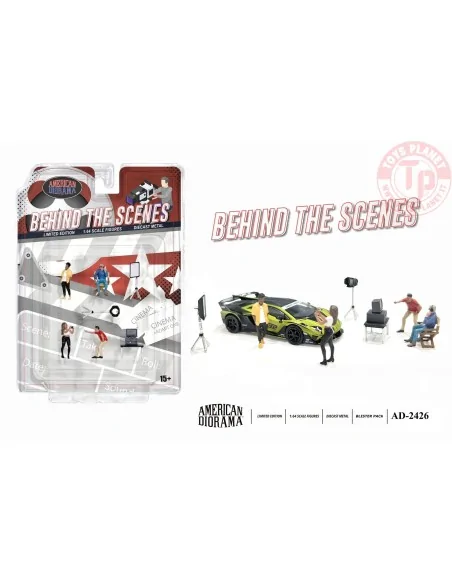 1:64 Figure Set: Behind the Scenes (Include 4 figures & 6 accessories total10 pieces) AD-2426 AMERICAN DIORAMA