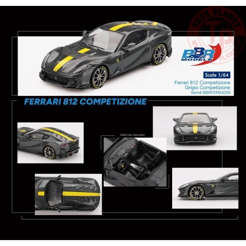 1/64 FERRARI 812 COMPETITIZONE GRIGIO COMPETIZIONE 2024 BBRFER64009 BBR MODELS 1:64