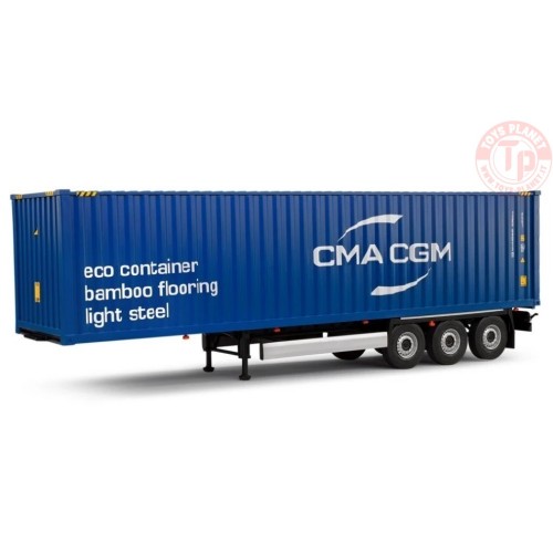 1/24 CONTAINER TRAILER 2024 BLUE SL2400507 SOLIDO