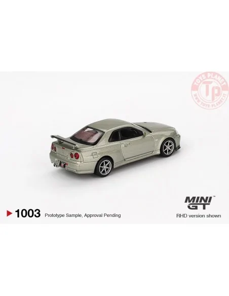 NISSAN SKYLINE GT-R (R34) V SPEC II NÜR MILLENIUM JADE 2002 1:64 MGT01003-R MINI GT