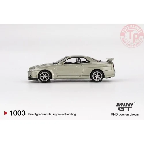 NISSAN SKYLINE GT-R (R34) V SPEC II NÜR MILLENIUM JADE 2002 1:64 MGT01003-R MINI GT