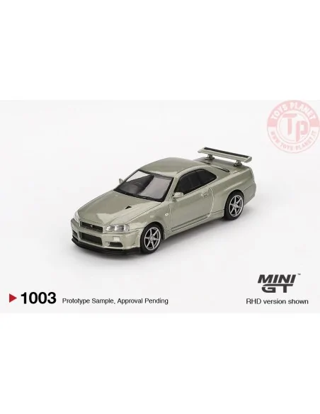 NISSAN SKYLINE GT-R (R34) V SPEC II NÜR MILLENIUM JADE 2002 1:64 MGT01003-R MINI GT