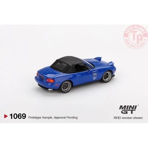 1:64 MAZDA MX-5 MIATA TUNED VERSION DARK BLUE 1990 MGT01069-L MINI GT