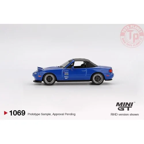 1:64 MAZDA MX-5 MIATA TUNED VERSION DARK BLUE 1990 MGT01069-L MINI GT