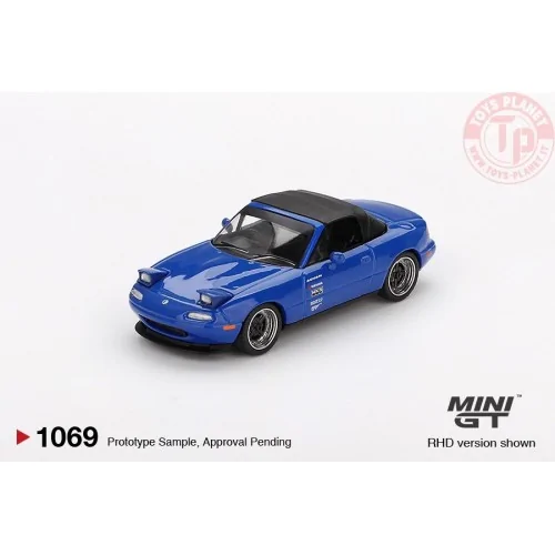 1:64 MAZDA MX-5 MIATA TUNED VERSION DARK BLUE 1990 MGT01069-L MINI GT