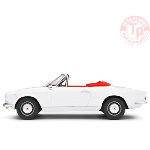 1/18 Fiat 124 Sport Spider AS (1438 cc.) 1968 Bianco LM172E LAUDORACING