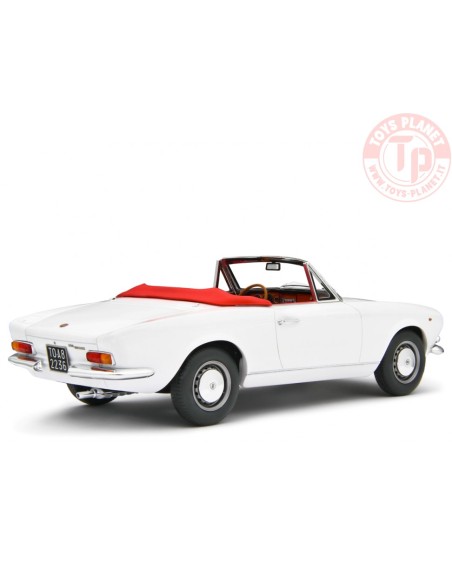 1/18 Fiat 124 Sport Spider AS (1438 cc.) 1968 Bianco LM172E LAUDORACING