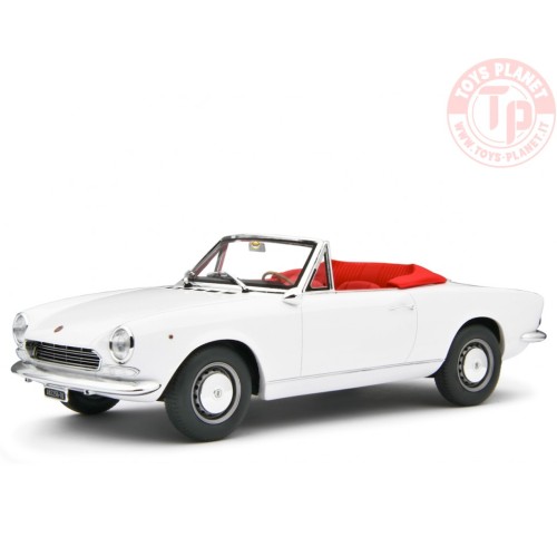 1/18 Fiat 124 Sport Spider AS (1438 cc.) 1968 Bianco LM172E LAUDORACING