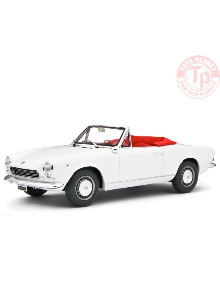 1/18 Fiat 124 Sport Spider AS (1438 cc.) 1968 Bianco LM172E LAUDORACING