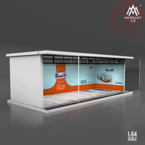 1/64 parking garage gulf with light MO914001 MOREART DIORAMI