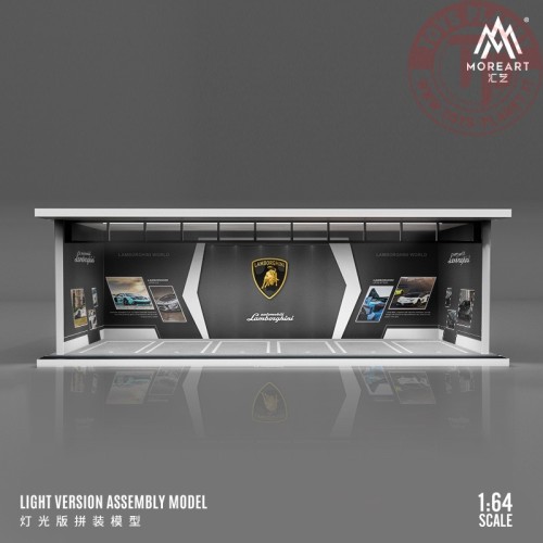 1/64 parking garage lamborghini with light MO914005 MOREART DIORAMI