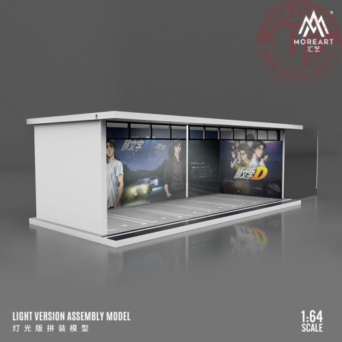 1/64 parking garage initial d with light MO914010 MOREART DIORAMI