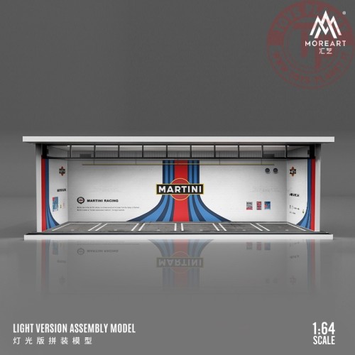 1/64 parking garage martini with light MO914013 MOREART DIORAMI