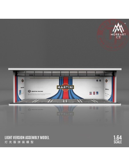 1/64 parking garage martini with light MO914013 MOREART DIORAMI