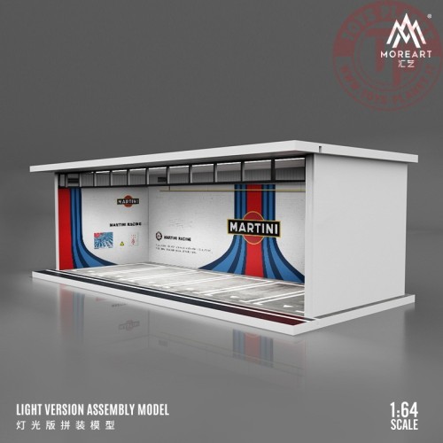 1/64 parking garage martini with light MO914013 MOREART DIORAMI