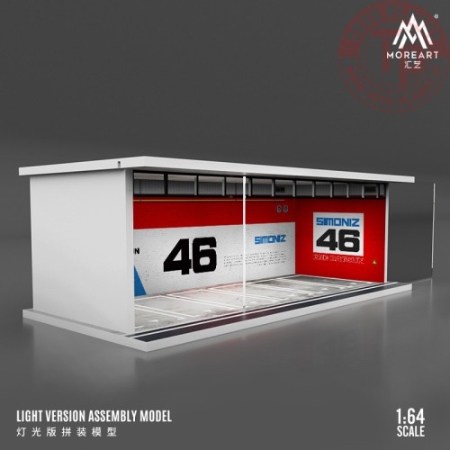 1/64 parking garage bre with light MO914019 MOREART DIORAMI