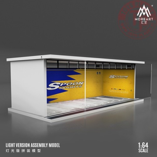 1/64 parking garage spoon with light MO914020 MOREART DIORAMI