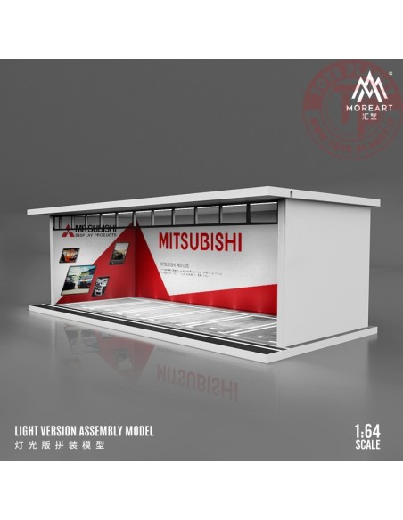 1/64 parking garage mitsubishi with light MO914032 MOREART DIORAMI