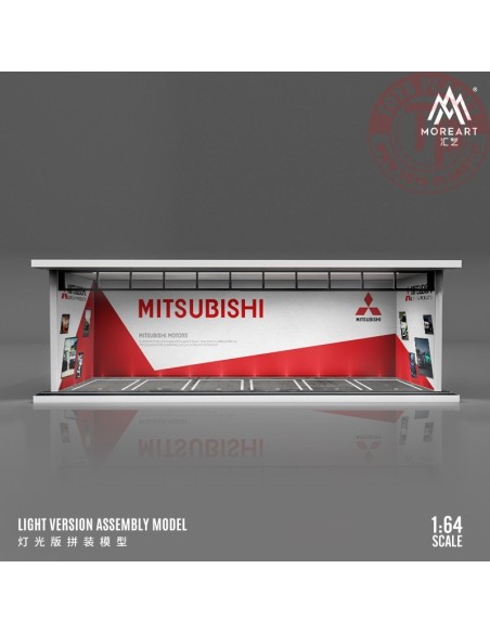 1/64 parking garage mitsubishi with light MO914032 MOREART DIORAMI