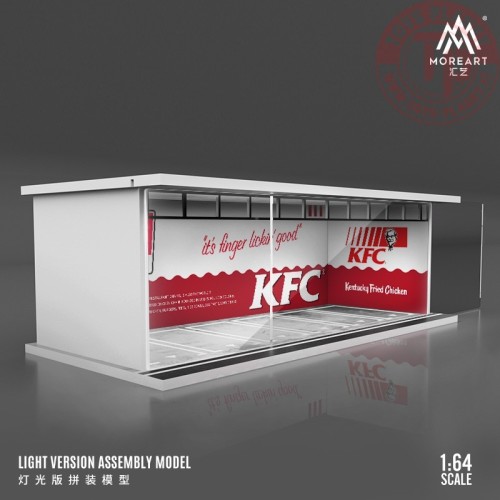1/64 parking garage kfc with light MO914042 MOREART DIORAMI