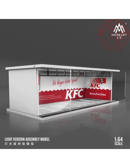 1/64 parking garage kfc with light MO914042 MOREART DIORAMI