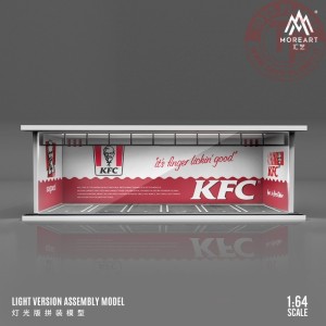 1/64 parking garage kfc with light MO914042 MOREART DIORAMI