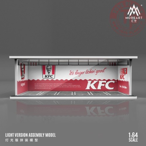 1/64 parking garage kfc with light MO914042 MOREART DIORAMI