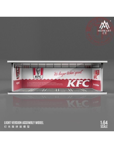 1/64 parking garage kfc with light MO914042 MOREART DIORAMI