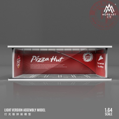 1/64 parking garage pizza hut with light MO914043 MOREART DIORAMI