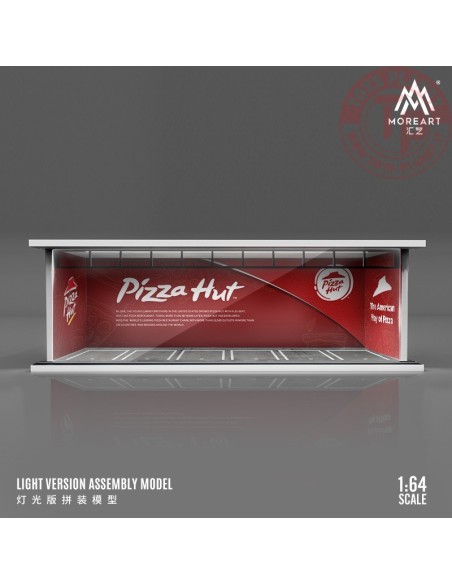 1/64 parking garage pizza hut with light MO914043 MOREART DIORAMI