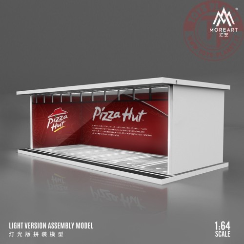 1/64 parking garage pizza hut with light MO914043 MOREART DIORAMI