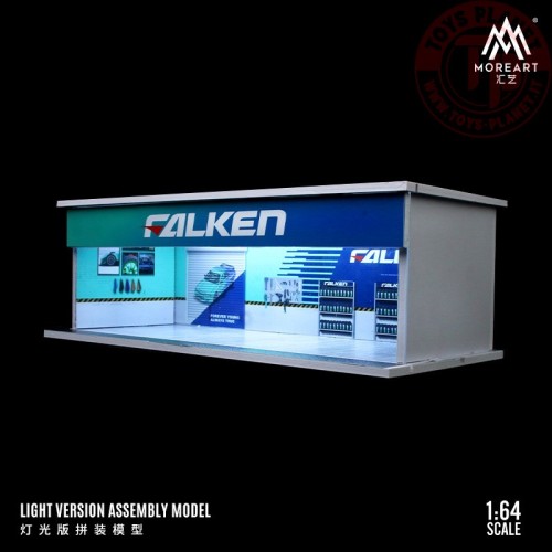 1/64 parking garage falken with light MO914102 MOREART DIORAMI