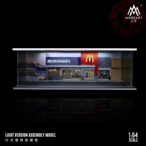 1/64 diorama mcdonalds with light MO914203 MOREART DIORAMI