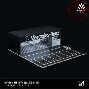 1/64 diorama mercedes-benz garage with light MO936108 MOREART DIORAMI