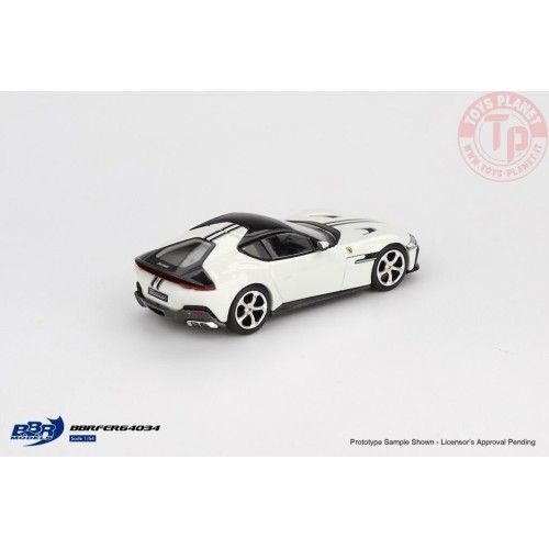 1:64 FERRARI 12 CILINDRI BIANCO AVUS 2024 BBRFER64034 BBR MODELS 1:64