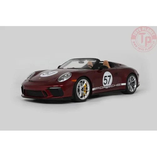 PORSCHE 911 991.2 SPEEDSTER "HERITAGE EDITION" CHERRY METALLIC 2019 1:18 GT929 GT SPIRIT