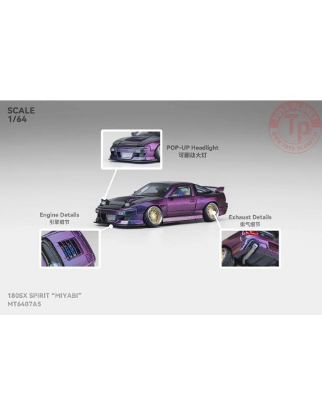 1/64 180SX CUSTOM MIYABI COUPE 1990 MT6407A5 ALTRE MARCHE 1/64 180SX CUSTOM MIYABI COUPE 1990 MT6407A5 ALTRE MARCHE