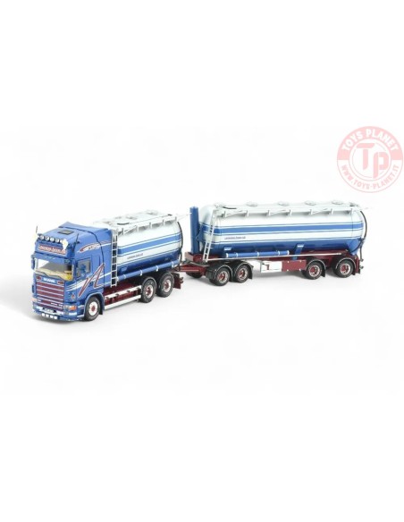 Scania 4-serie Topline Zweedse silo combinatie Linghems TEKNO 86462 TEKNO