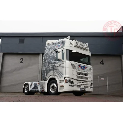 Scania Next Gen R-serie Highline met 3-assige tankoplegger Repinski TEKNO 86346 TEKNO